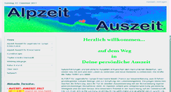 Desktop Screenshot of alpzeit-auszeit.com