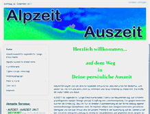 Tablet Screenshot of alpzeit-auszeit.com